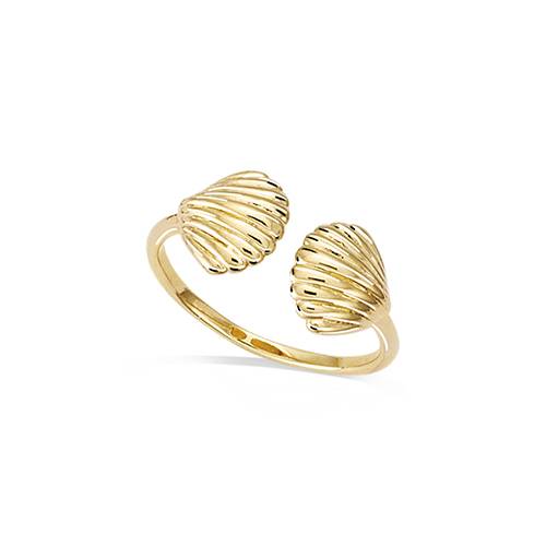 Bague ouverte coquillage - Plaqué Or