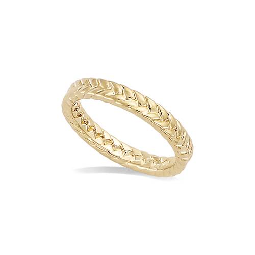 Bague tressée - Plaqué Or
