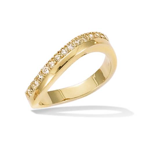 Bague vague oxydes - Plaqué Or