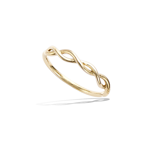 Bague torsadée - Plaqué Or