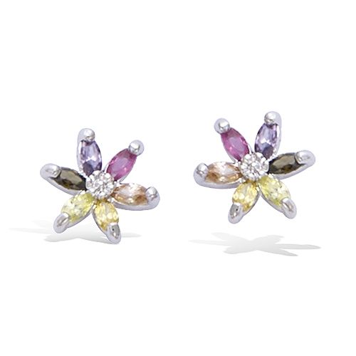 Boucles d'oreilles - fleur -