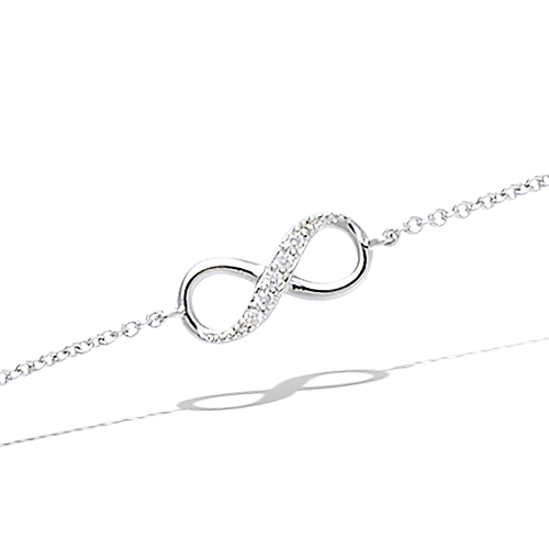 Bracelet infini oxydes - Argent 925