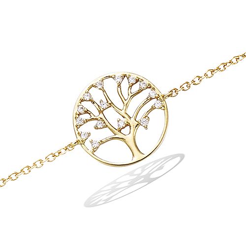 Bracelet - Arbre de vie - Plaqué Or