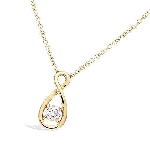 Collier infini oxyde - Plaqué Or