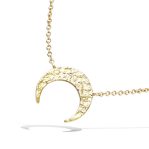 Collier croissant lune - Plaqué Or