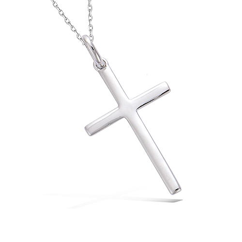 Pendentif croix lisse - Argent 925