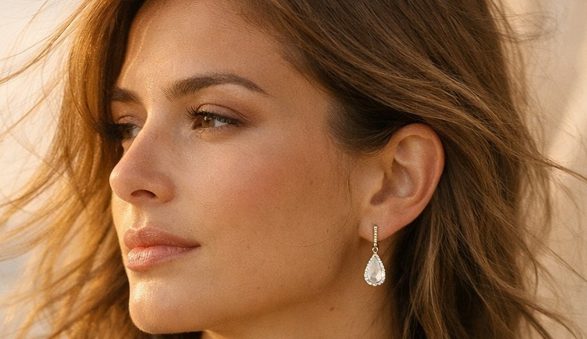 Boucles d’oreilles en plaqué or 18 carats