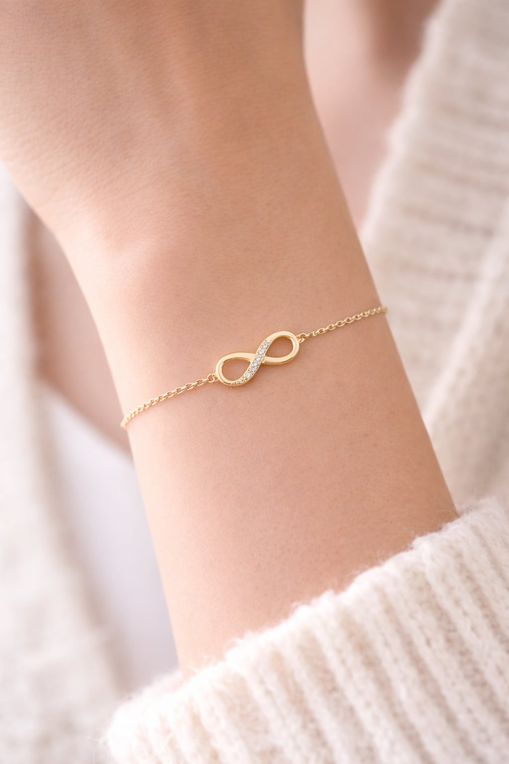 Bracelet - Infini - Plaqué Or